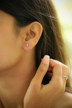 Silver Mini Ball Stud Earrings