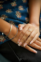 925 Silver Double Arrow adjustable finger Ring
