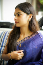 925 Silver Dual Tone Peacock Pendant & Earrings Set