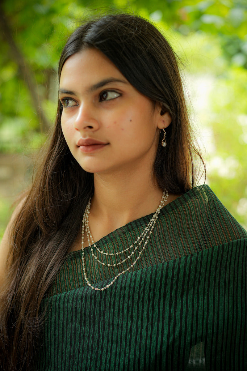 Pearl Layered Chain Necklace