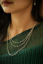 Pearl Layered Chain Necklace