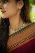 925 Oxidised Silver Neckpiece with studs