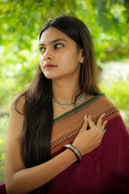 925 Oxidised Silver Neckpiece with studs