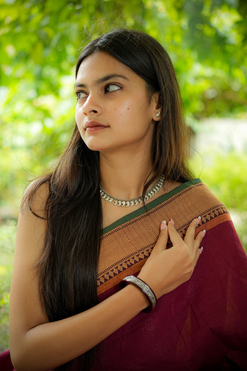 925 Oxidised Silver Neckpiece with studs