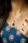 Amethyst Teardrop Pendant