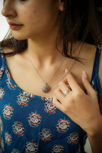 Silver Filigree Flower Pendant