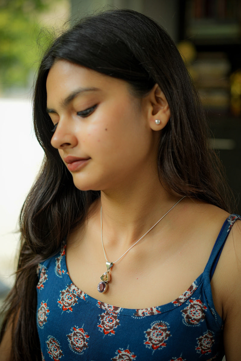 925 Silver Stone Pendant