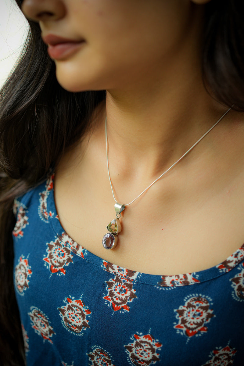 925 Silver Stone Pendant