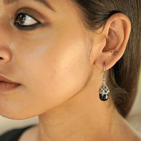 Victorian Black Onyx Earrings