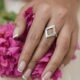 Mother of Pearl silver finger Ring