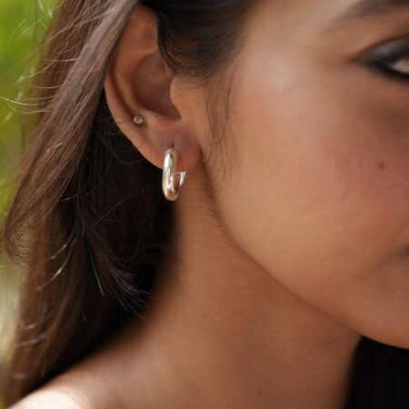 Silver Hoop earrings- small