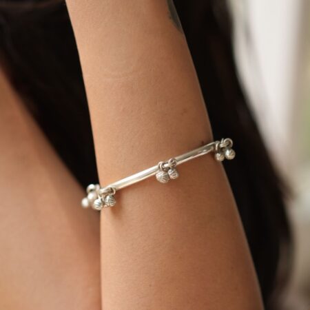 Silver Ghungroo Bangle