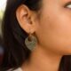 Silver Meenakari Danglers