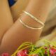 Sterling Silver Dual Tone Bangle