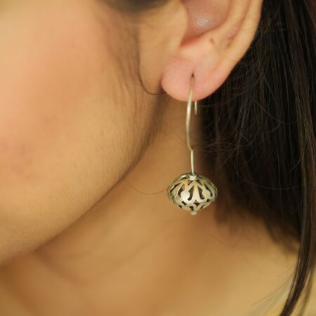 Silver Laser-cut earrings