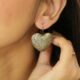 925 Silver Textured Fish Motif hook earrings