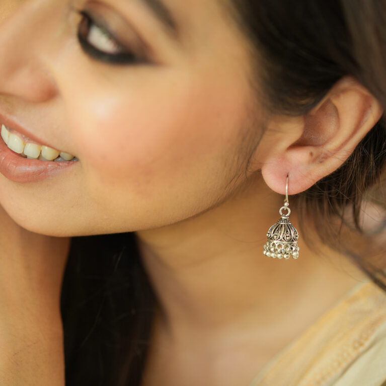 925 Silver Fish hook Jhumki
